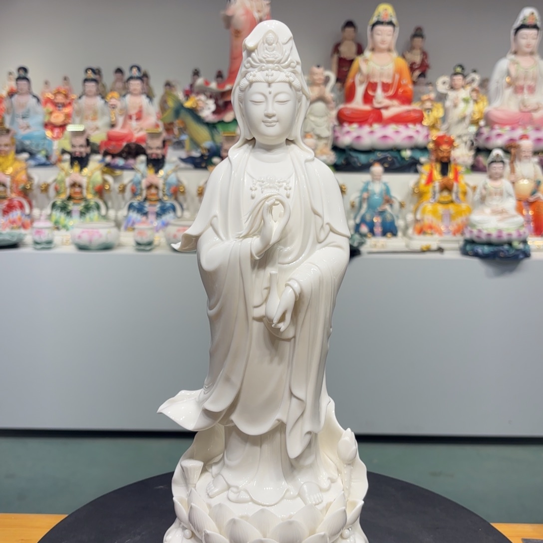 【闪购商品】摆件瓷摆件站观音16吋