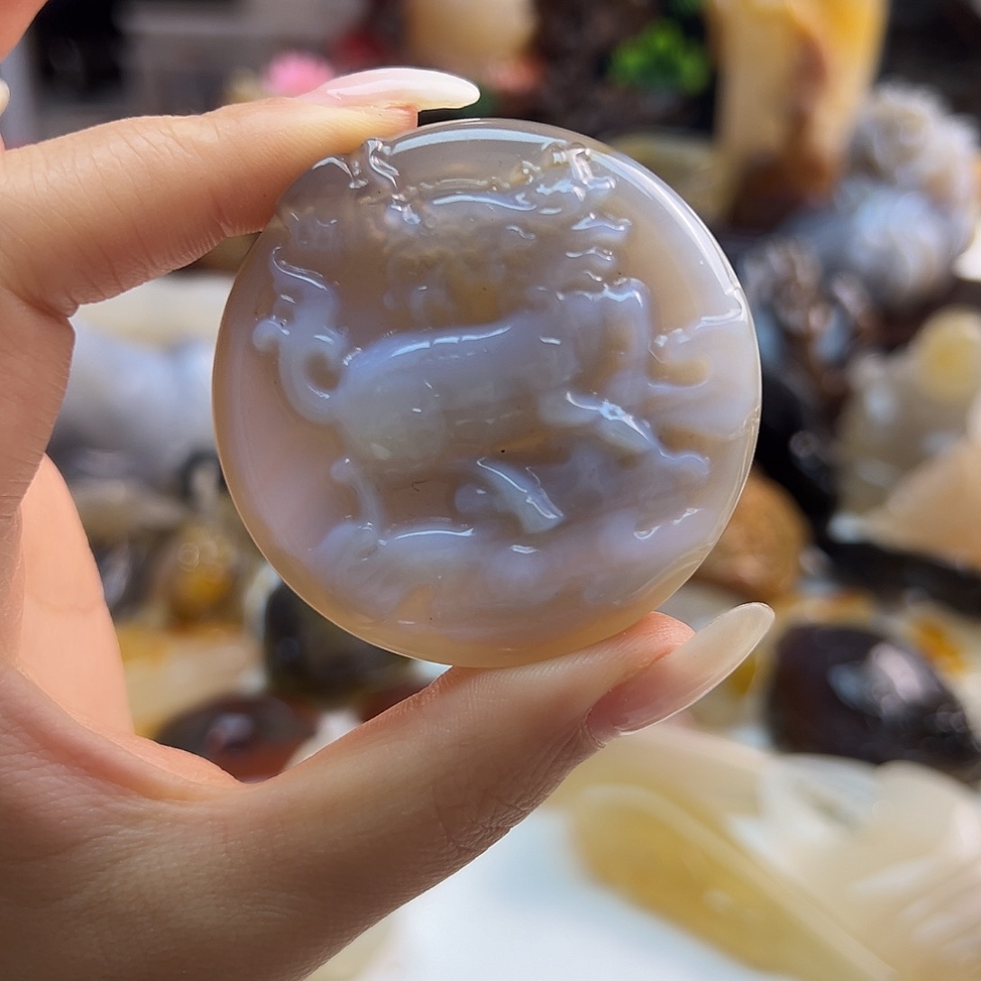 玛瑙/玉髓未镶嵌吊坠(不含链)