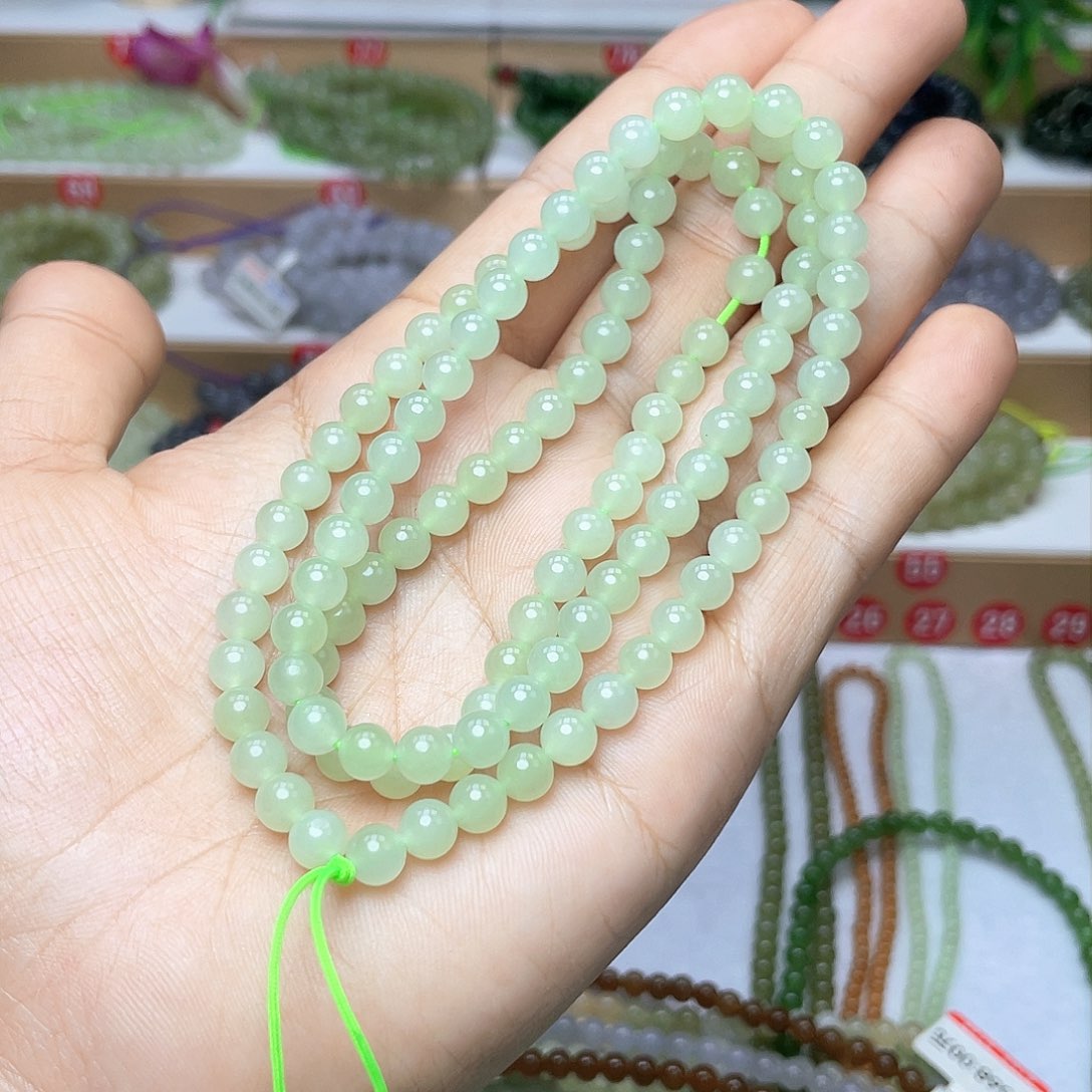 和田玉颈饰未镶嵌f****n6mm