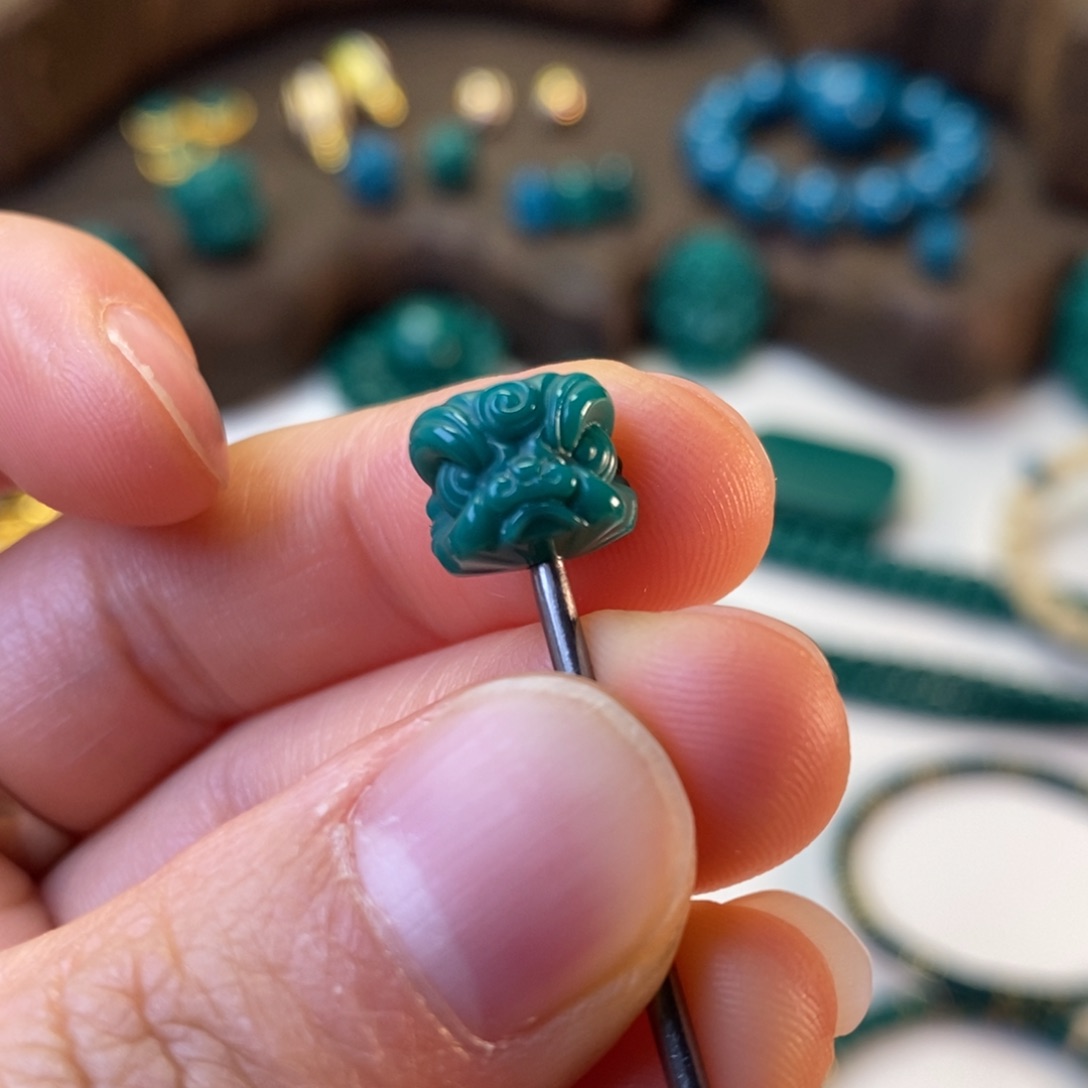 琉璃颈饰地狱色10mm醒师