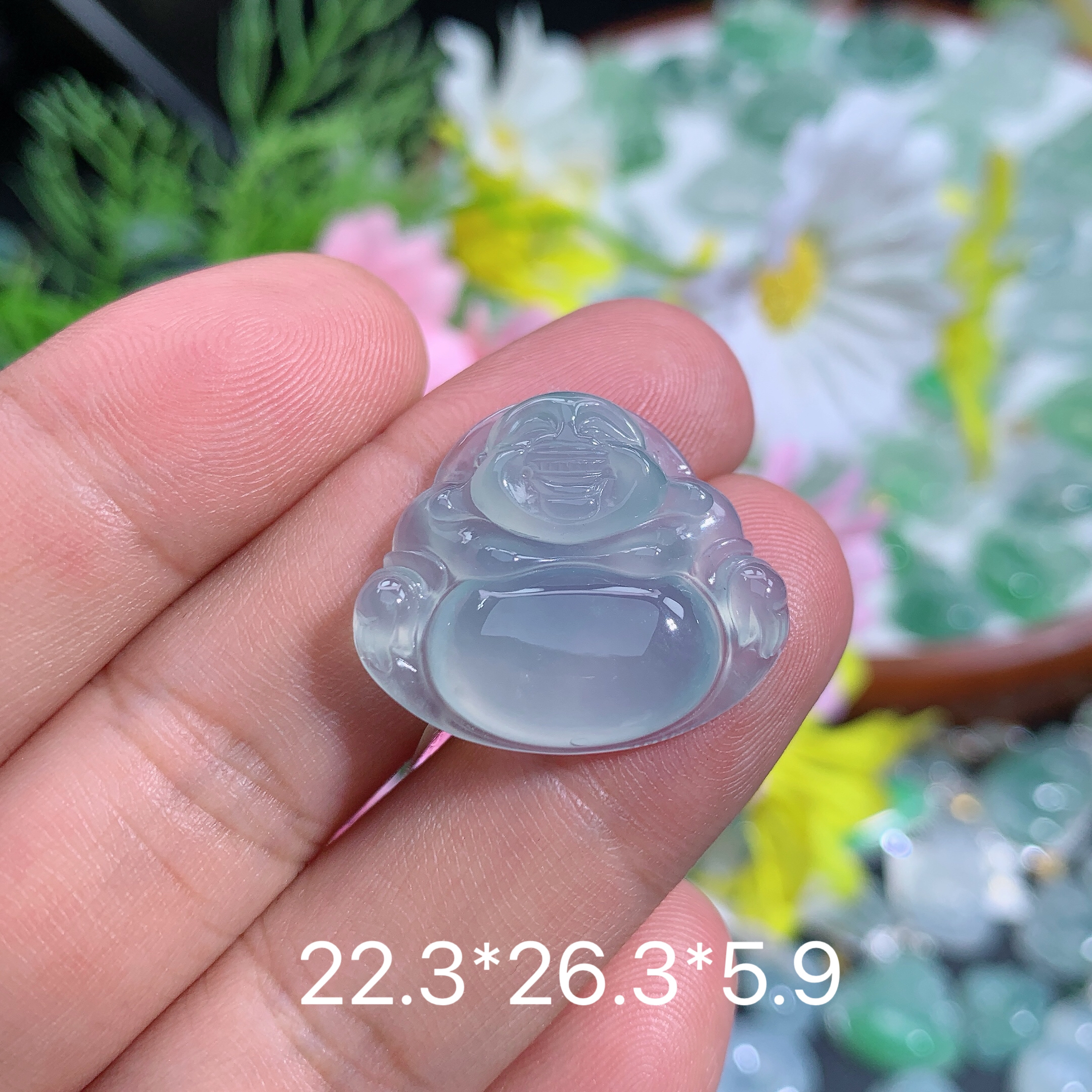 缅甸天然翡翠A货冰种佛公吊坠路百搭精致礼物雕刻精美女士时尚玉