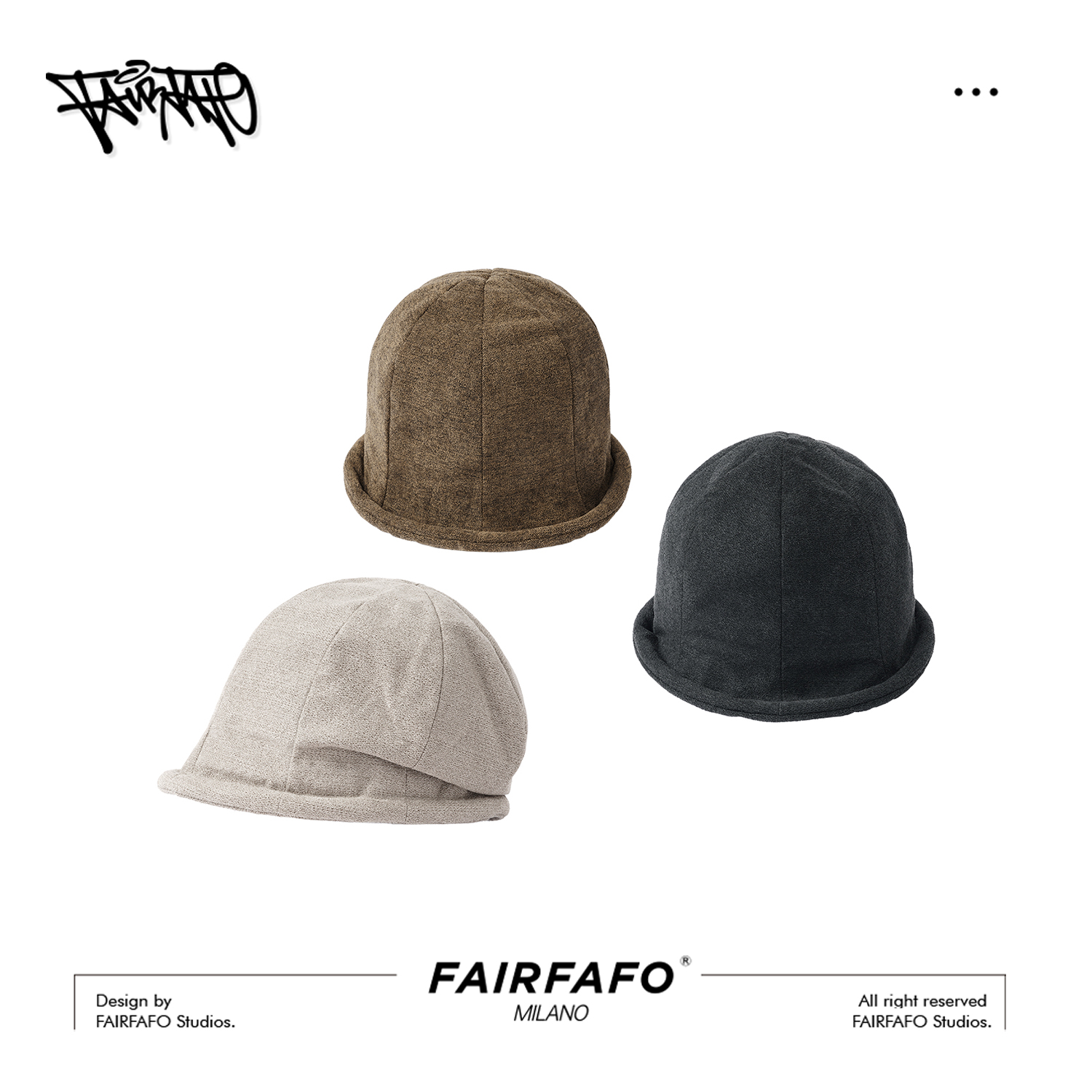 【露思同款卷边渔夫帽】FH5TB0727绵羊毛