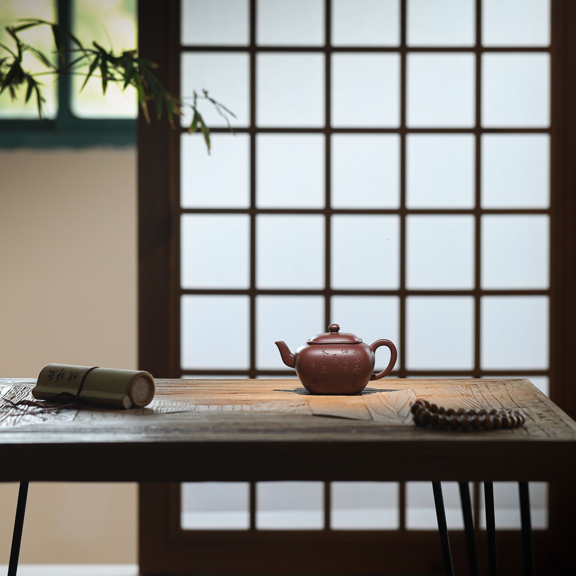 王建国 无垢 紫泥250cc 全手工宜兴紫砂茶壶 AG13249