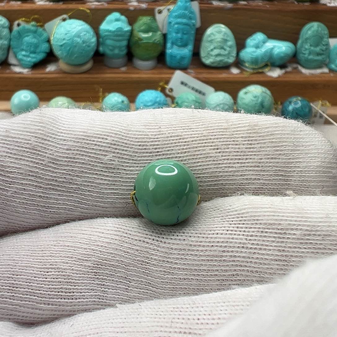 绿松石圆珠 未镶嵌
