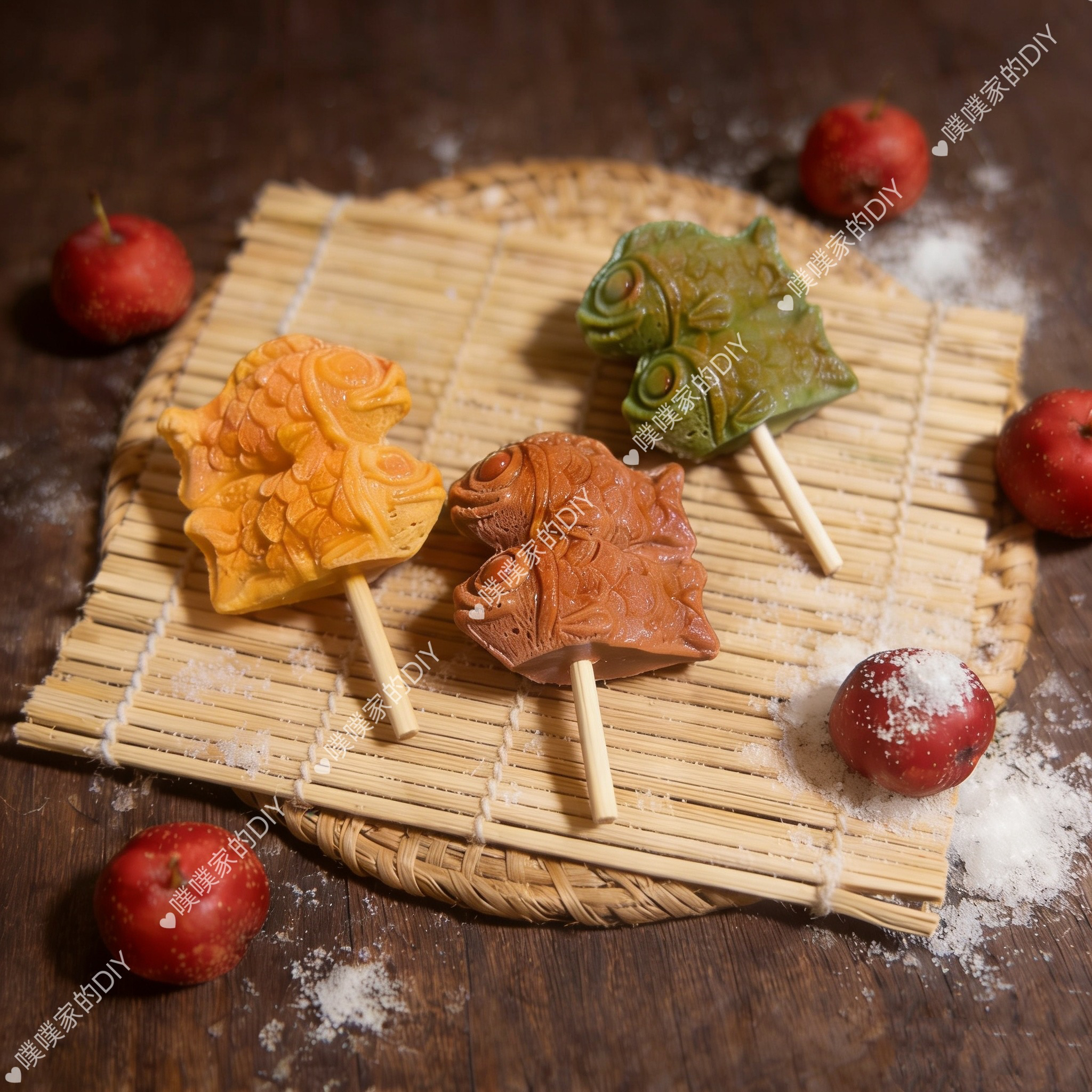 【噗噗家定制-鲷鱼烧串串】diy树脂配件 创意手工