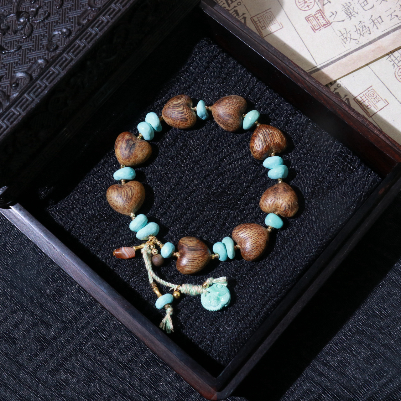 【沉香】· 心喜 ·屁桃18K手串  