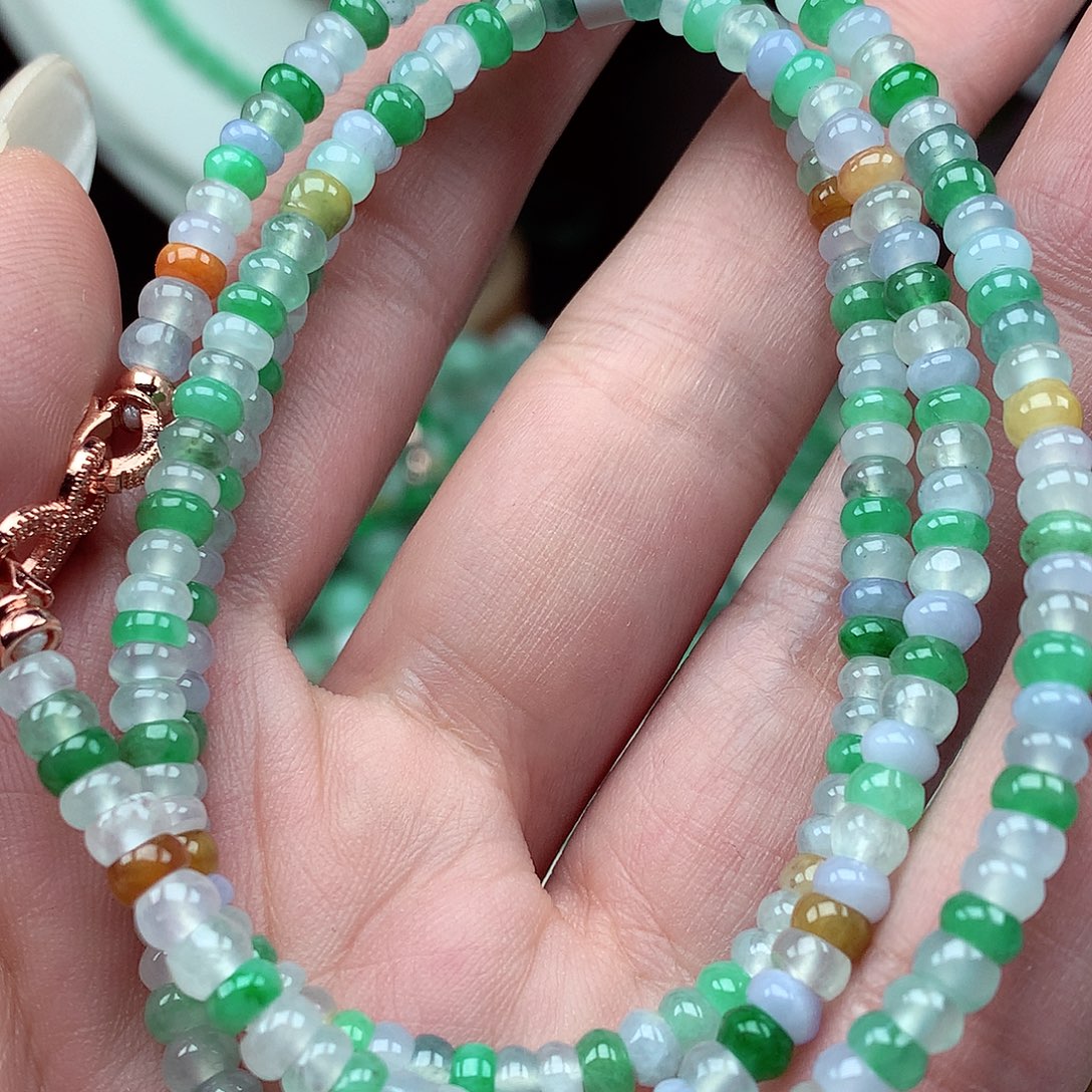 翡翠未镶嵌项链翡翠