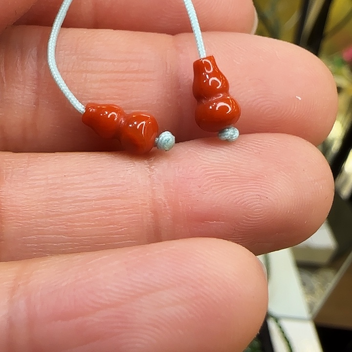 南红玛瑙合金吊坠(不含链)南红葫芦小吊坠