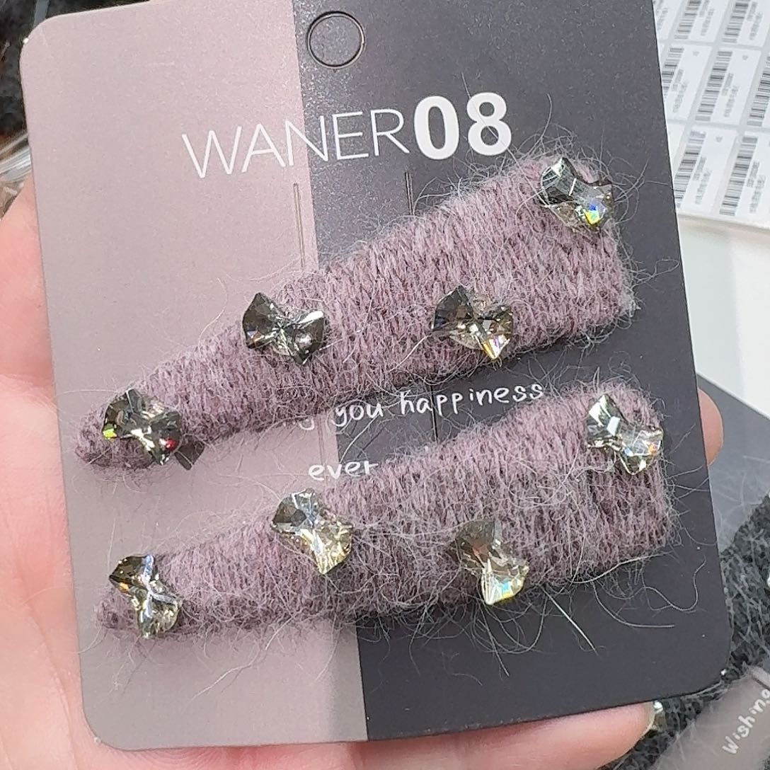 非金属紫色蝴蝶结钻钻拜拜