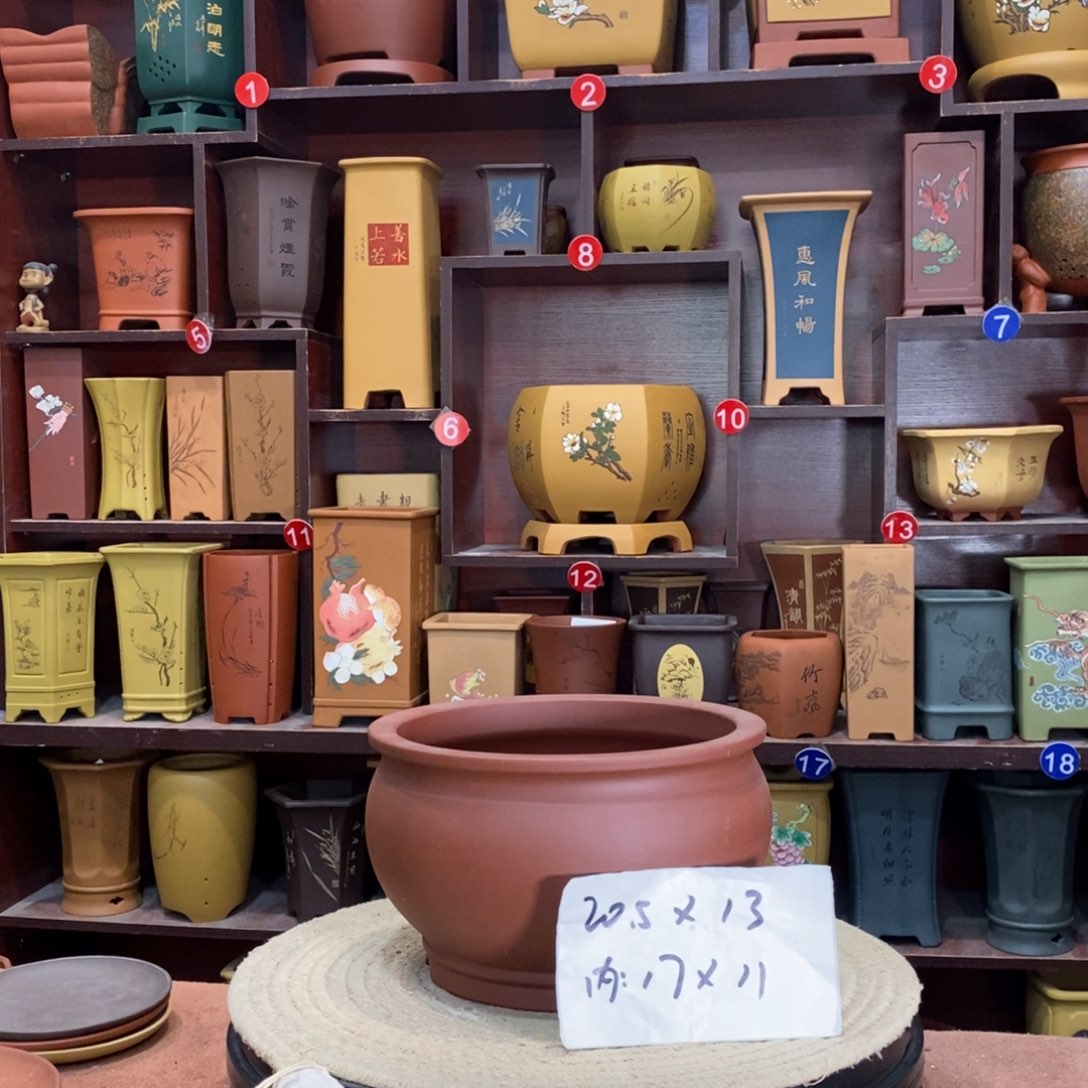 紫砂艺术紫砂花盆