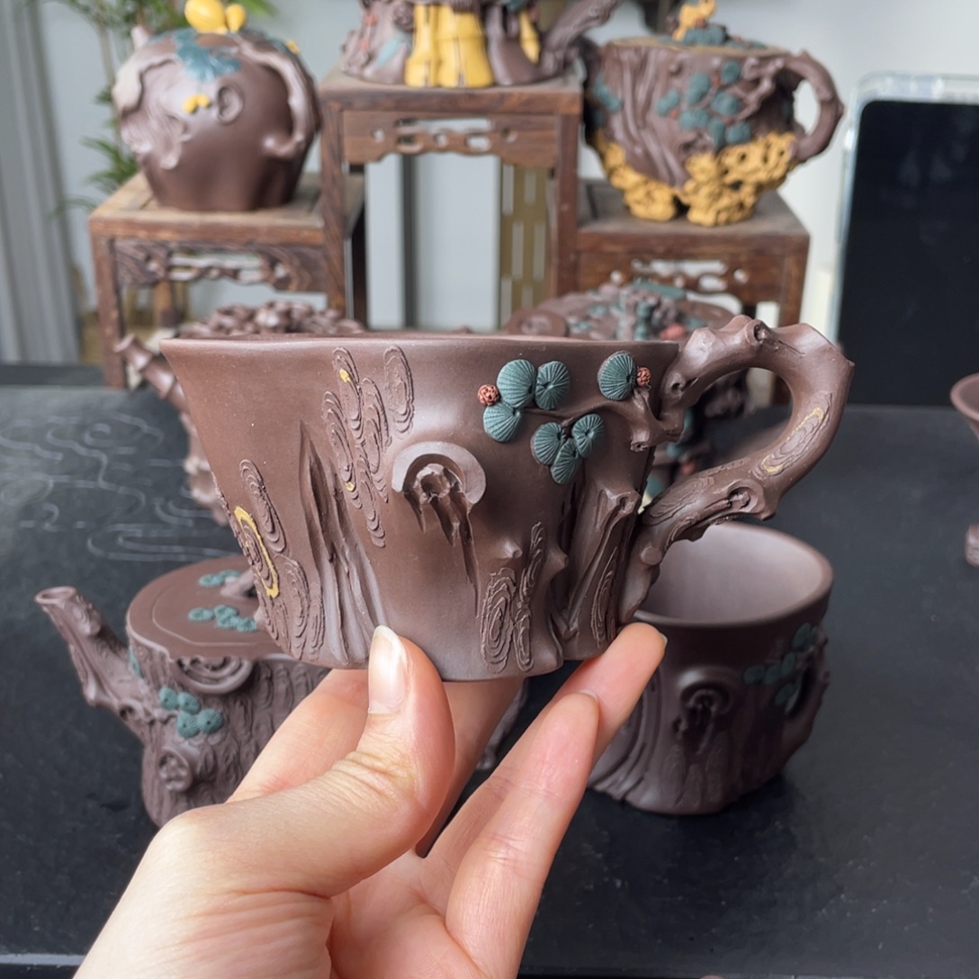 紫砂茶杯紫砂茶具180cc