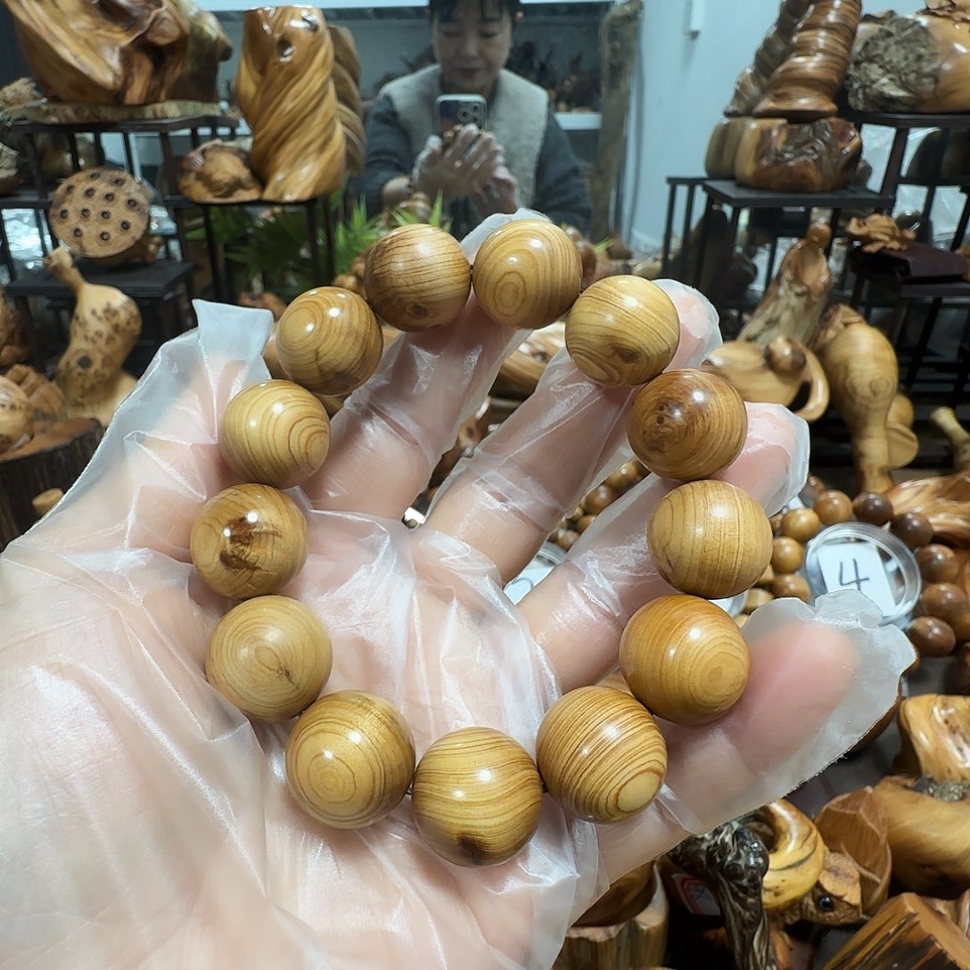 柏木太行崖柏陈化黑油1.8手串