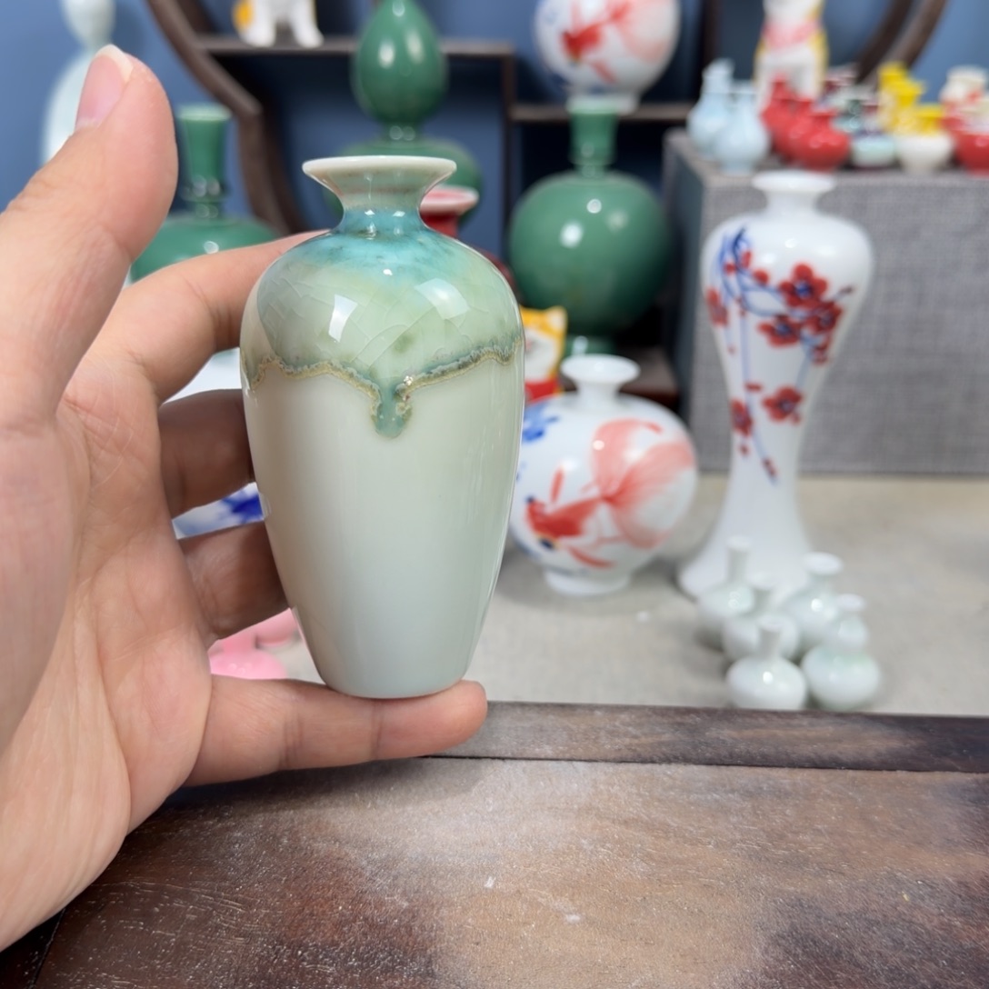 陶瓷手工小花器摆件