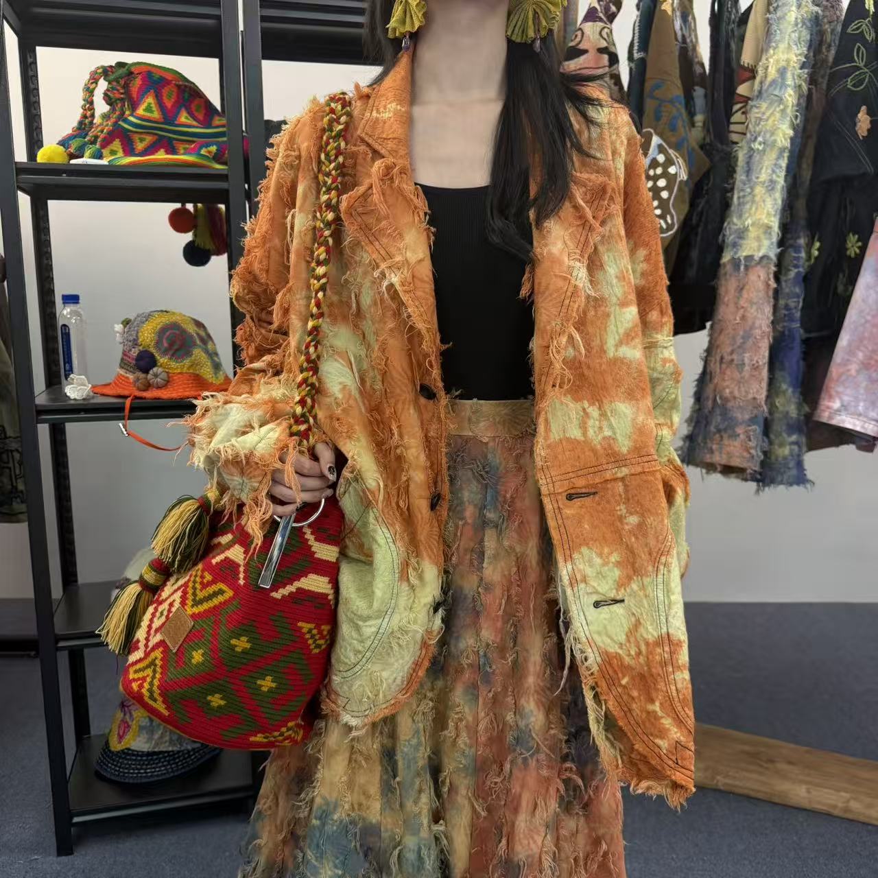 叙染坊手工刺绣帽子 手工类产品通用链接，默认微瑕，慎拍