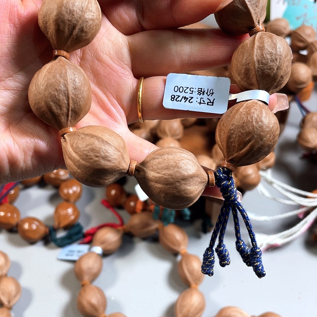 我***光橄榄核手串/手链24/28梅林铁核