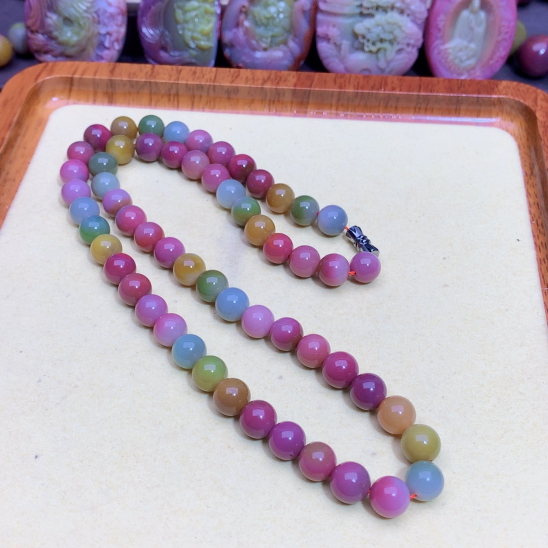 玛瑙未镶嵌项链盐源