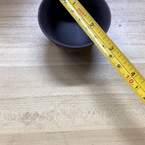 微瑕，不能明火，口径6，高3，10个杯子