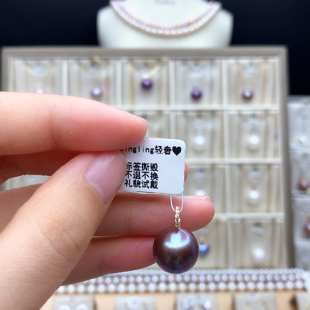 合金淡水珍珠颈饰