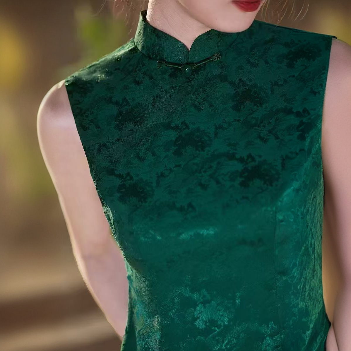 2025夏新无袖优雅复古减龄显瘦气质气质