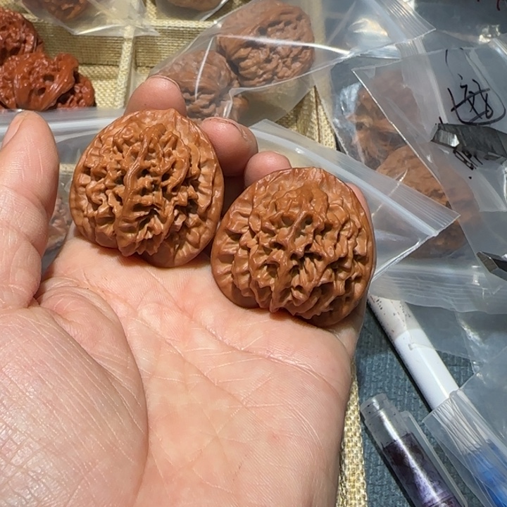 O***h把件文玩核桃38秦闷