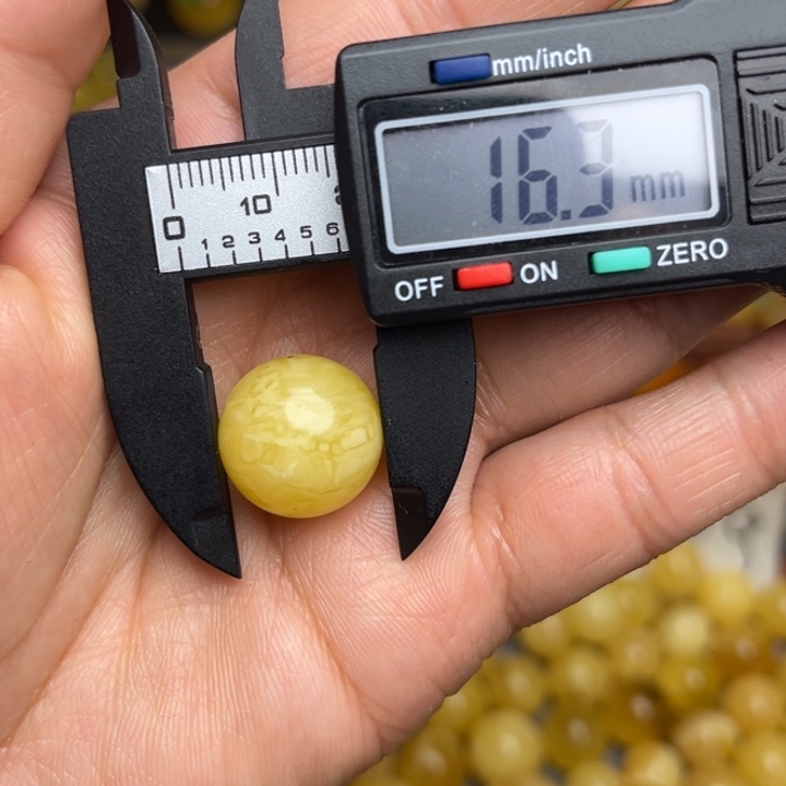 蜜蜡未镶嵌珠宝奇石天然蜜蜡散珠微瑕一粒174