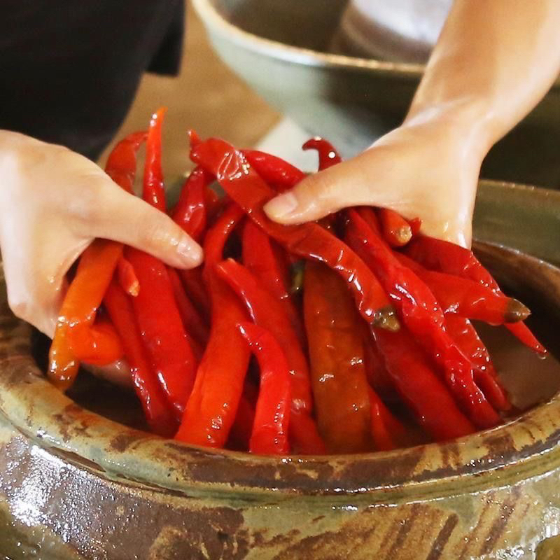 湘西传统坛子酸辣椒酸泡椒红泡椒酸辣子