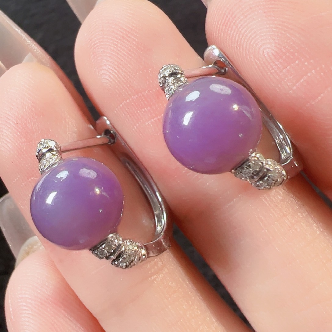 翡翠18K金镶嵌耳饰【福利款】签收后24小时鉴赏期