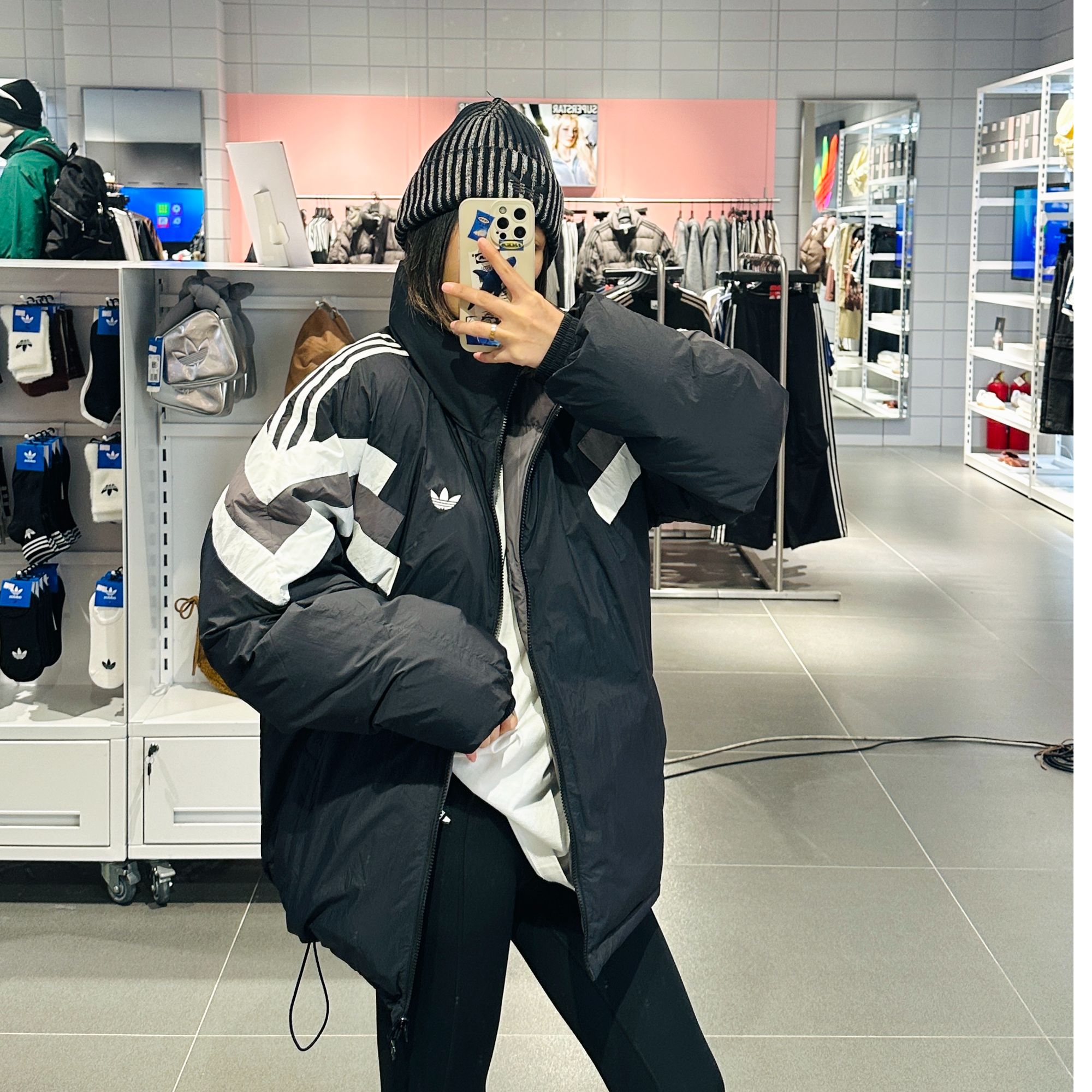 adidas/阿迪达斯三叶草 GOTEBORG JKT 立领运动休闲羽绒服KF9608