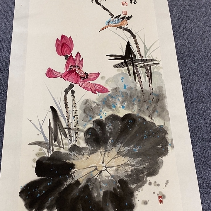 国画纯手绘国画写意作品50*100