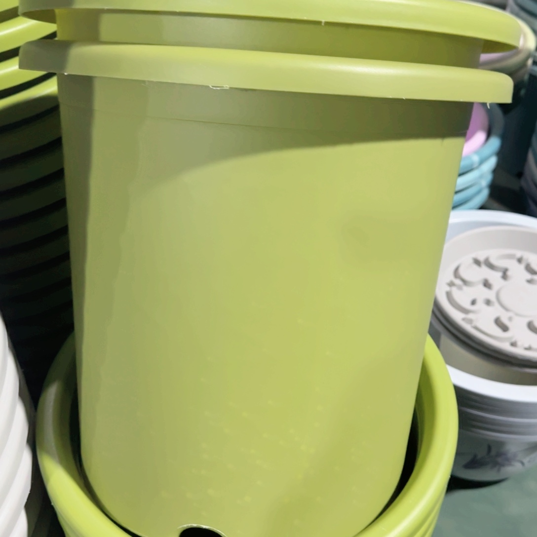 树脂四季盆8#无拖果绿微瑕3