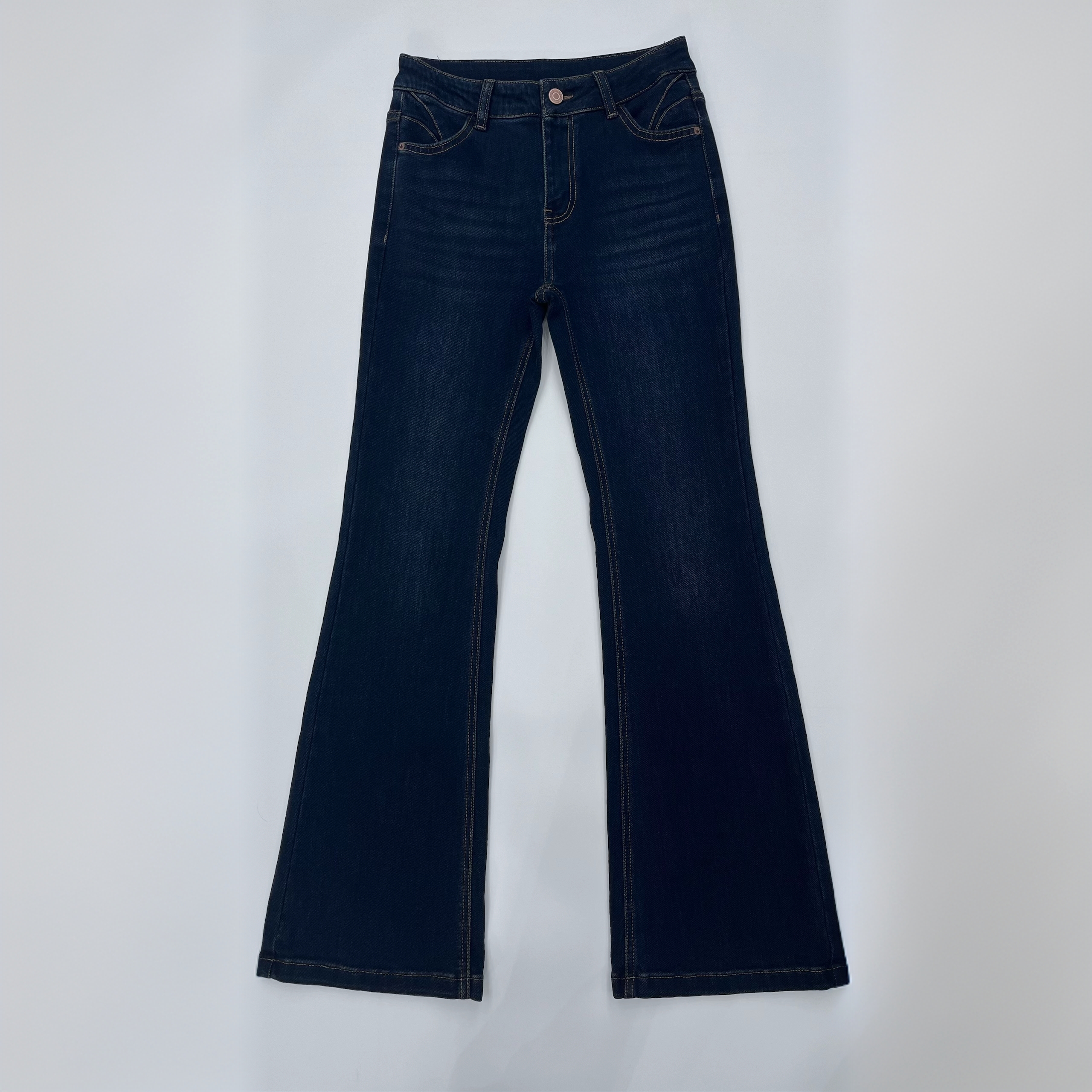 Q2011款：秋季中高腰牛仔纳米复古兰微辣裤