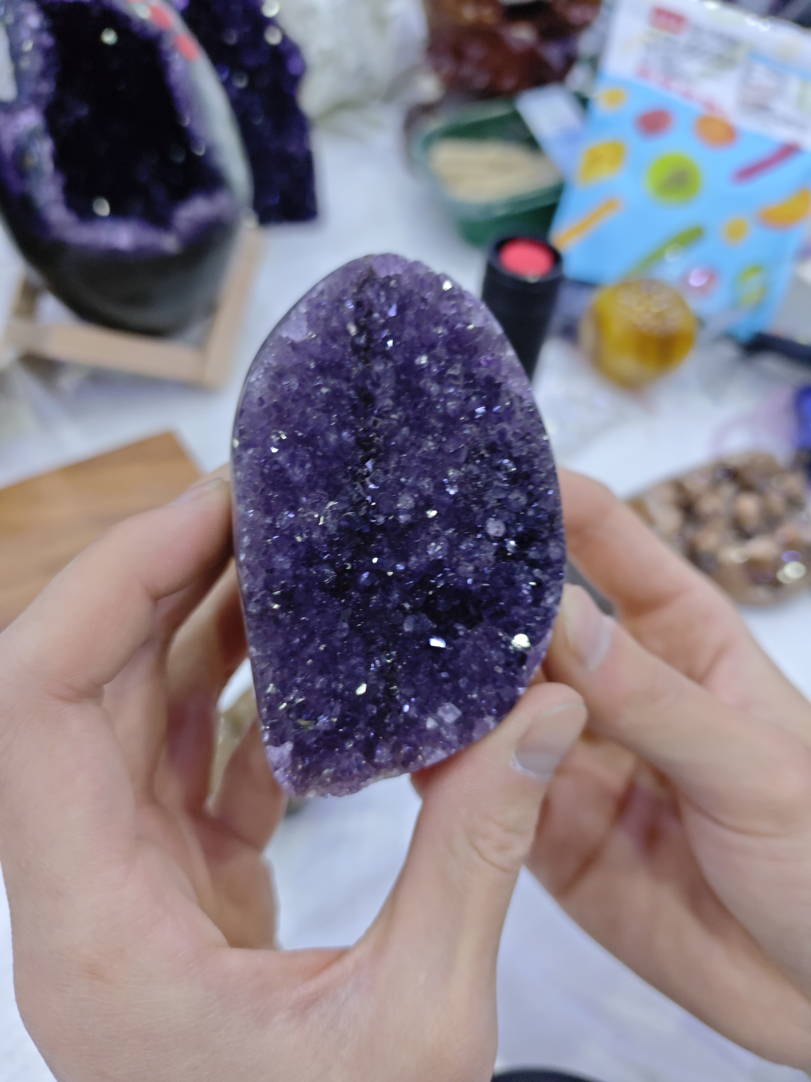 巴西乌拉圭紫水晶摆件