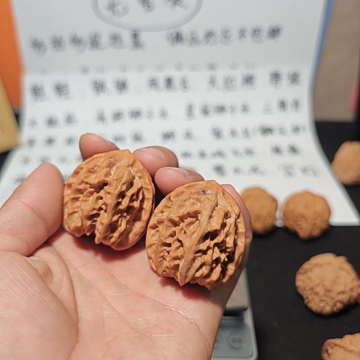 核桃把件祁*山37尺寸微修曹大龙