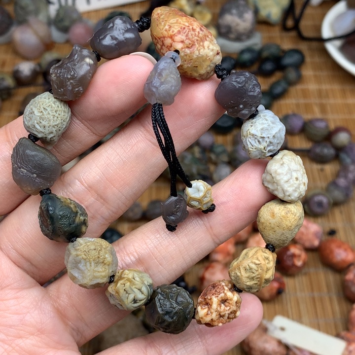 玛瑙/玉髓珠宝半成品未镶嵌青*