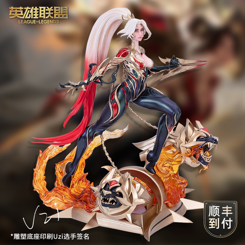英雄联盟LOL 2025名人堂Uzi联盟不朽卡莎1/6手办雕塑摆件游戏周边