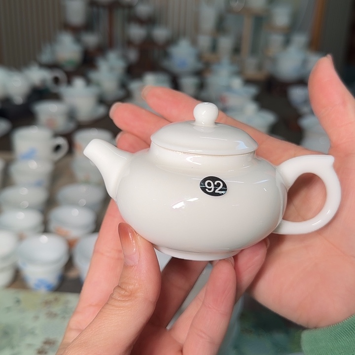 羊脂玉泡茶壶单人泡92