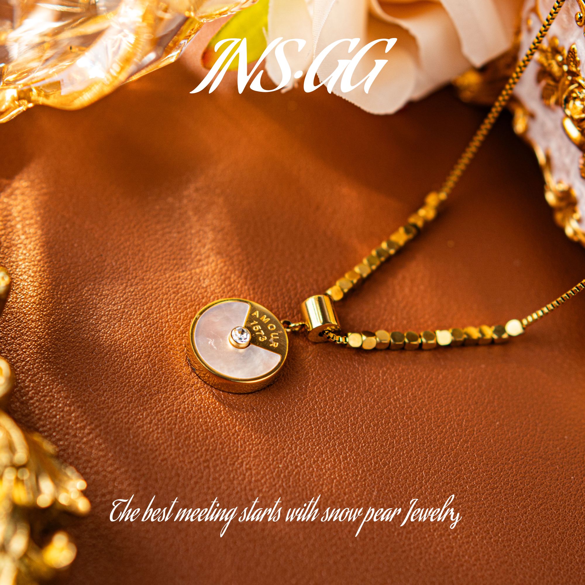 钛钢项链 【INS · GG】小众个性时尚吊坠百搭简约项链AX2166