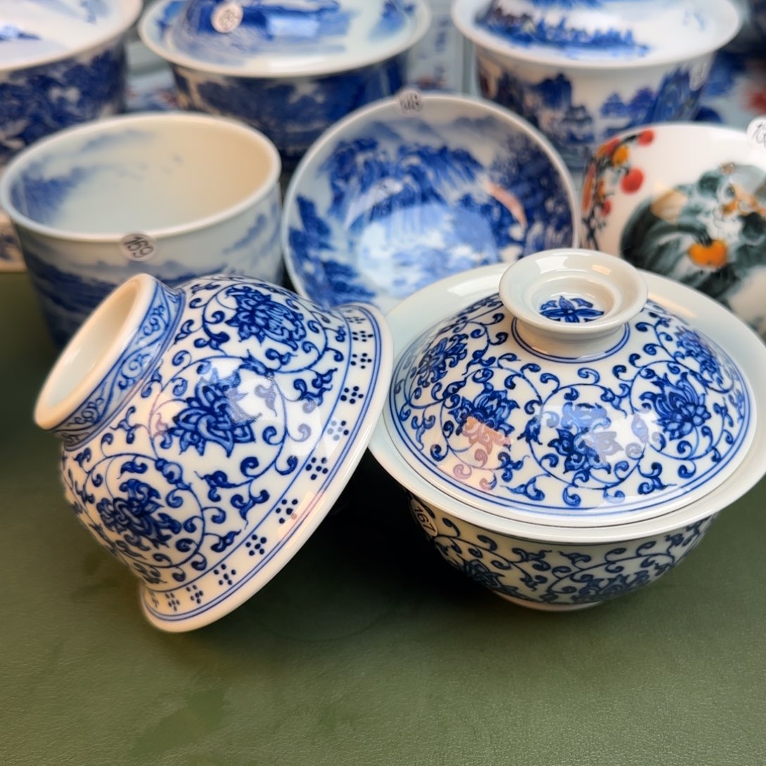 彦祖纯手工手绘茶具