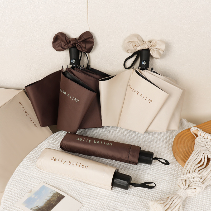 全自动加固晴雨两用女折叠伞加大加厚抗暴风雨结实便携设计