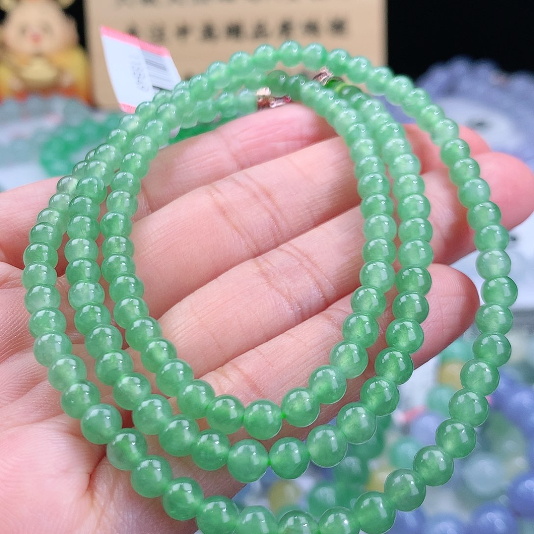 翡翠手链未镶嵌卡4.7mm