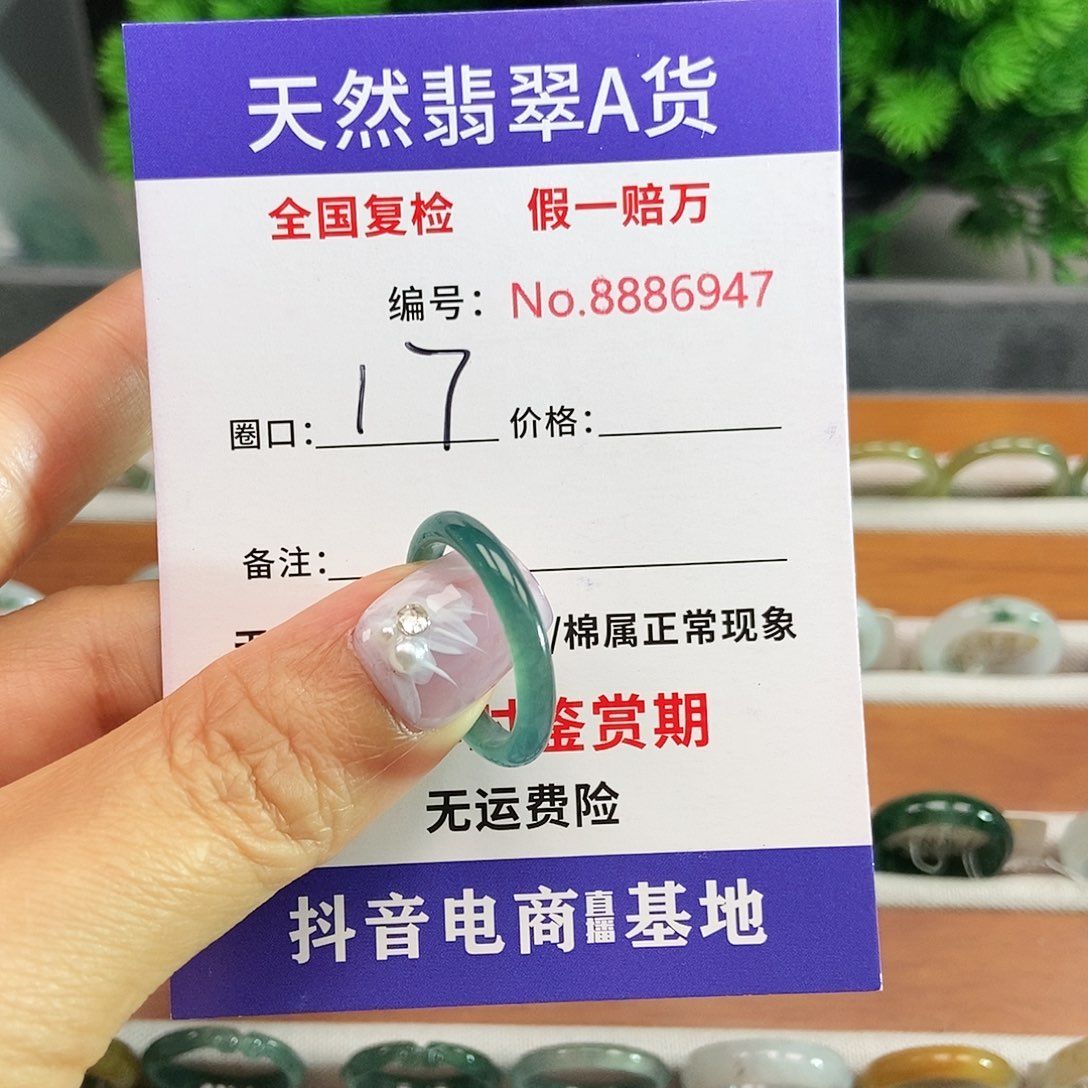 翡翠戒指未镶嵌6947.......