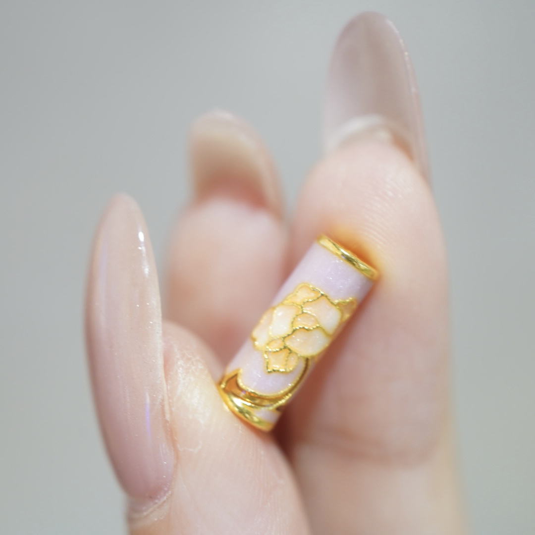 【卡奢珠宝】足金999牡丹花神路路通  自由DIY 水贝黄金