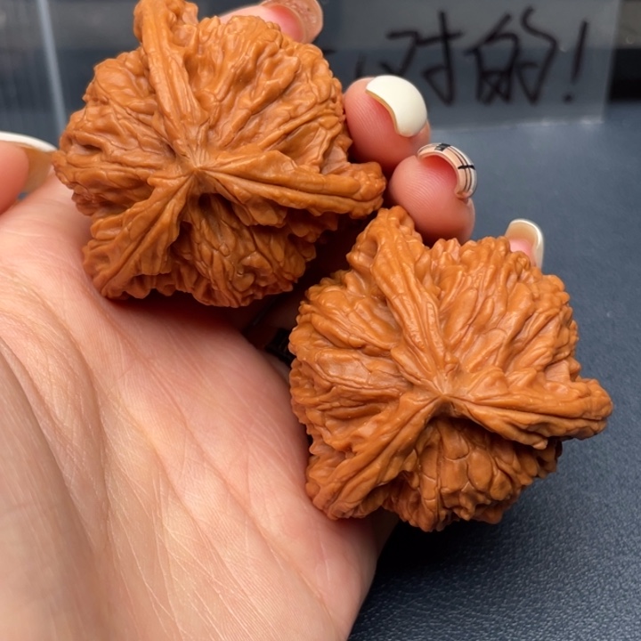 @***湫文玩核桃吊坠白狮子