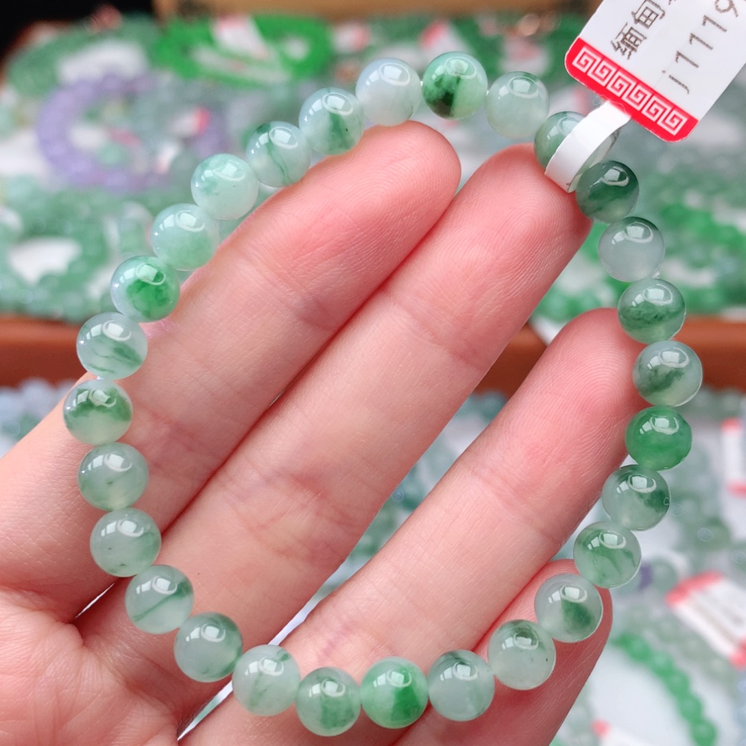 翡翠手链未镶嵌翡翠6mm