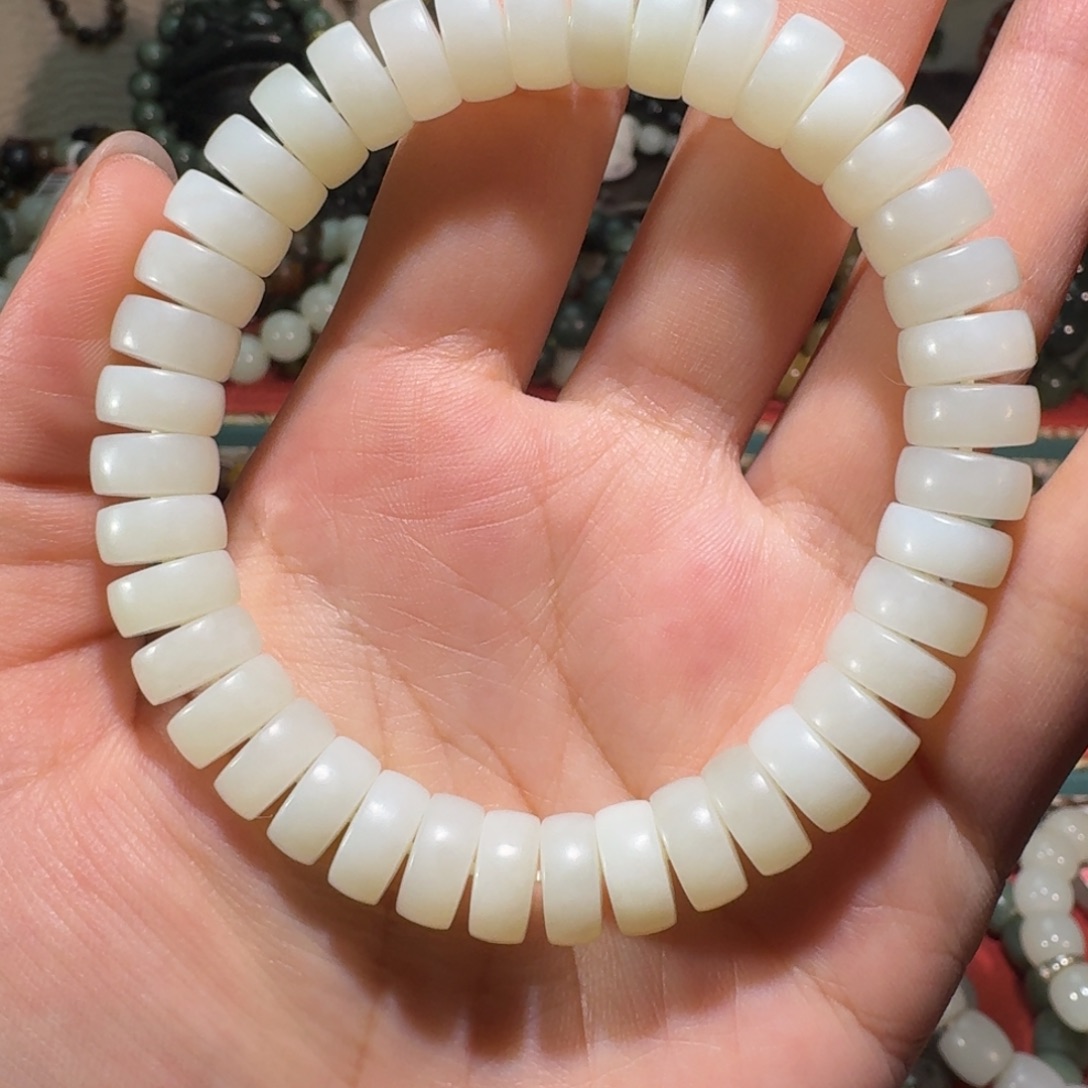 和田玉未镶嵌手链