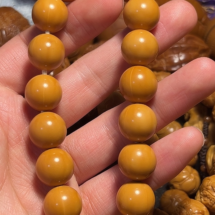 橄榄核手串/手链猴头1.4正圆