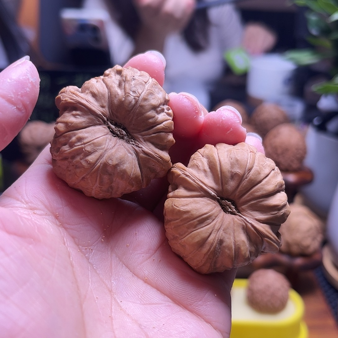 用***6把件文玩核桃40尺全品白茬南瓜97