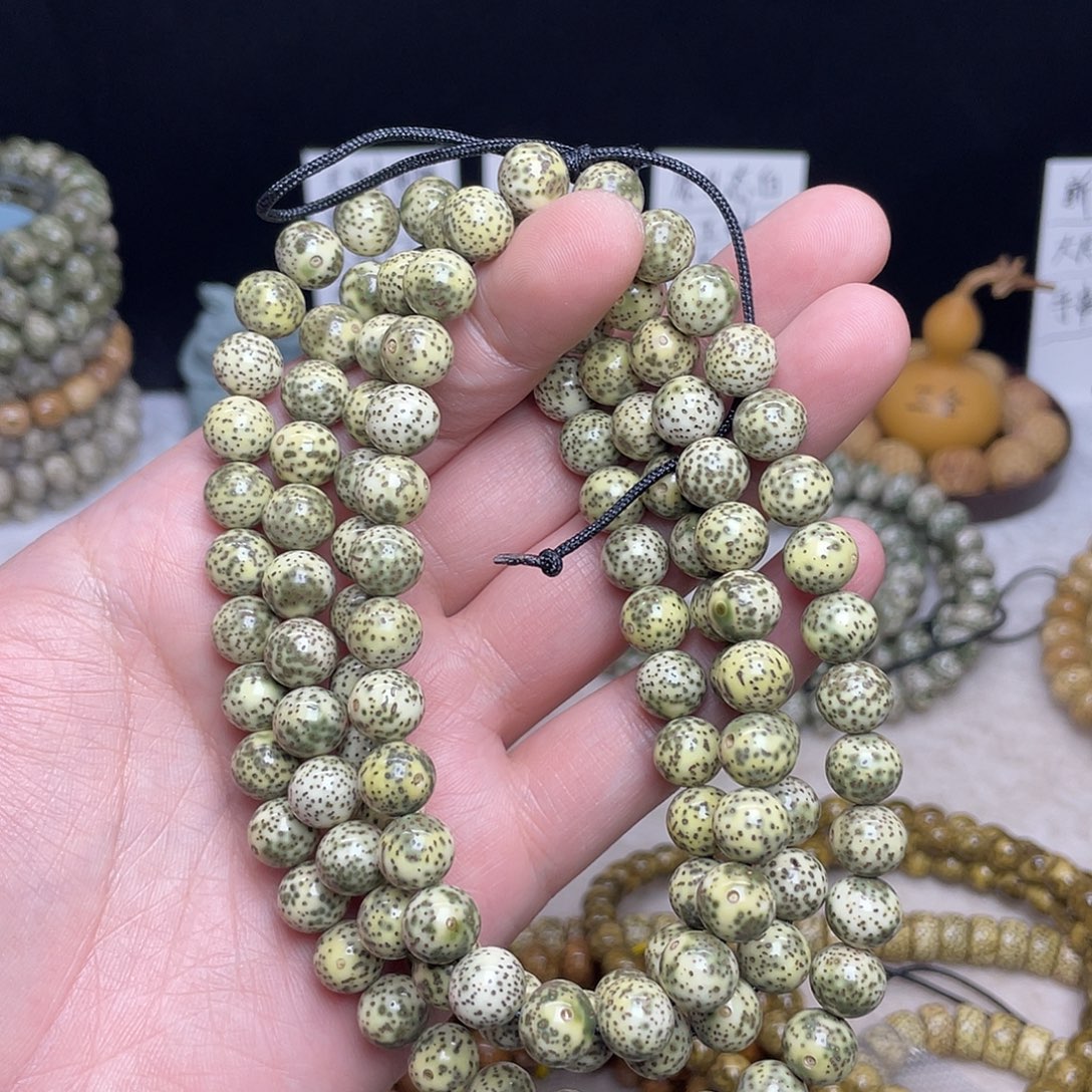 正***儿吊坠星月菩提10尺寸，青花瓷氧化料，带备籽