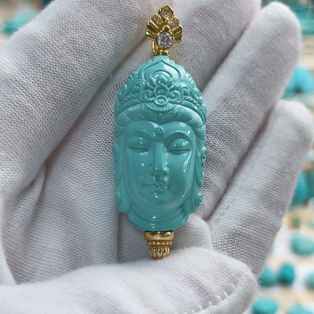 绿松石珠宝奇石未镶嵌