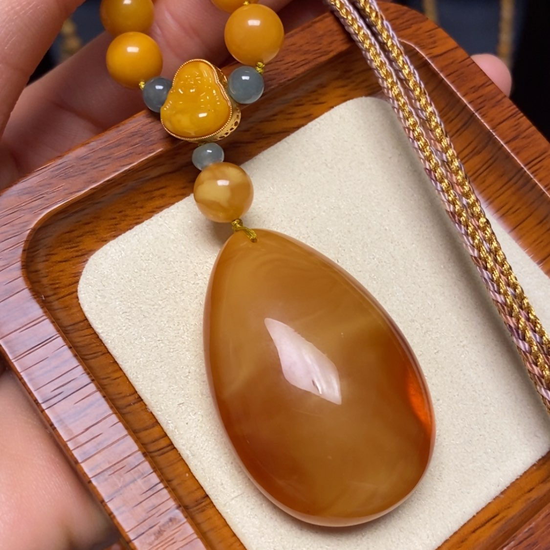 【闪购商品】蜜蜡颈饰未镶嵌项链